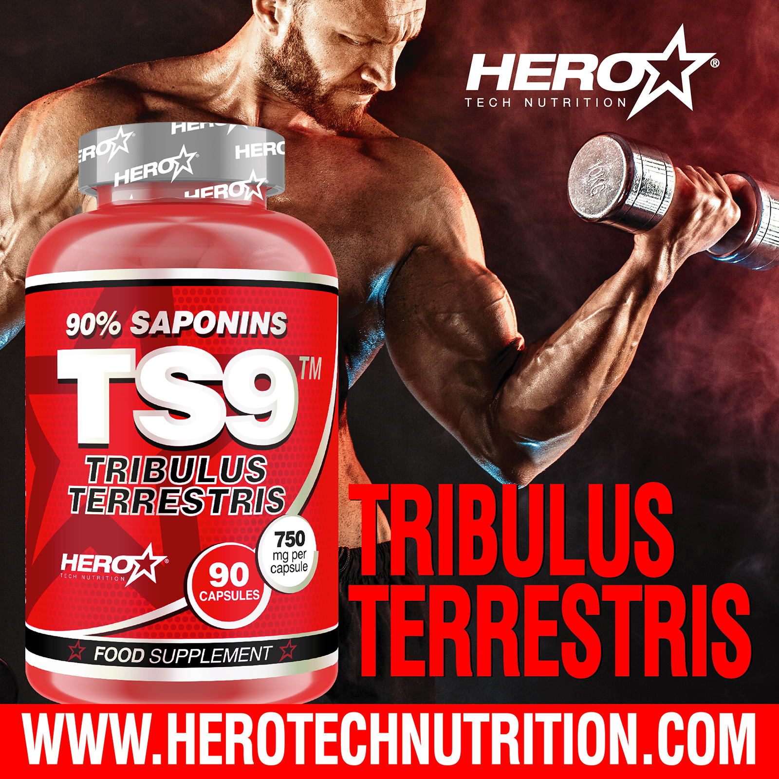 TS9 TRIBULUS TERRESTRIS - HERO TECH NUTRITION herotechnutrition